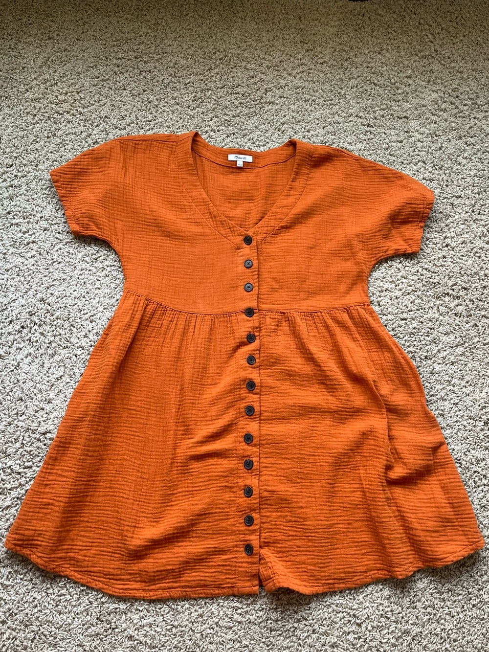 Madewell short-sleeved cotton dress